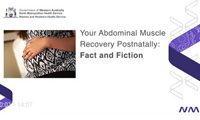 Abdominal muscle separation video 
