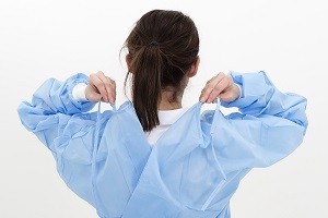 Photo of woman in scrubs