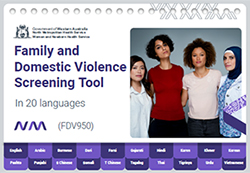 Family and Domestic Violence FDV950 screening tool 20 languages