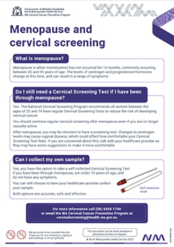 Menopause and cervical screening