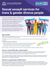 Sexual assault services for trans and gender diverse people