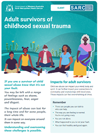 Adult survivors of childhood sexual trauma