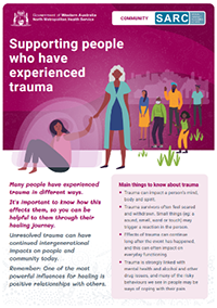 Supporting people who have experienced trauma