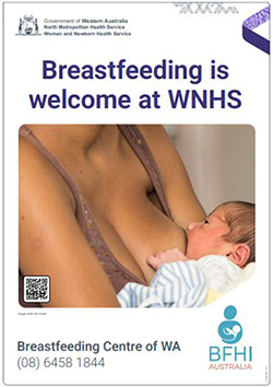 Breastfeeding is welcome at WNHS poster