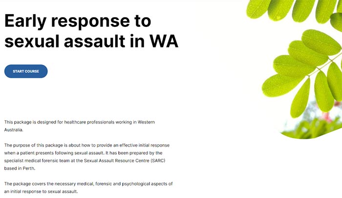 early response to sexual assault in wa