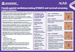 female genital cutting mutilation and cervical screening