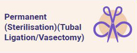 Permanent (Sterilisation) (Tubal Ligation/Vasectomy)